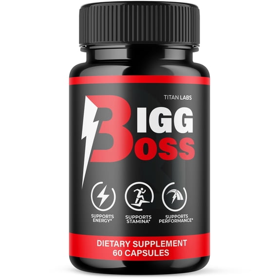 BiggBoss Advanced Formula Natural Supplement Pills for Max Strength 60 Capsules