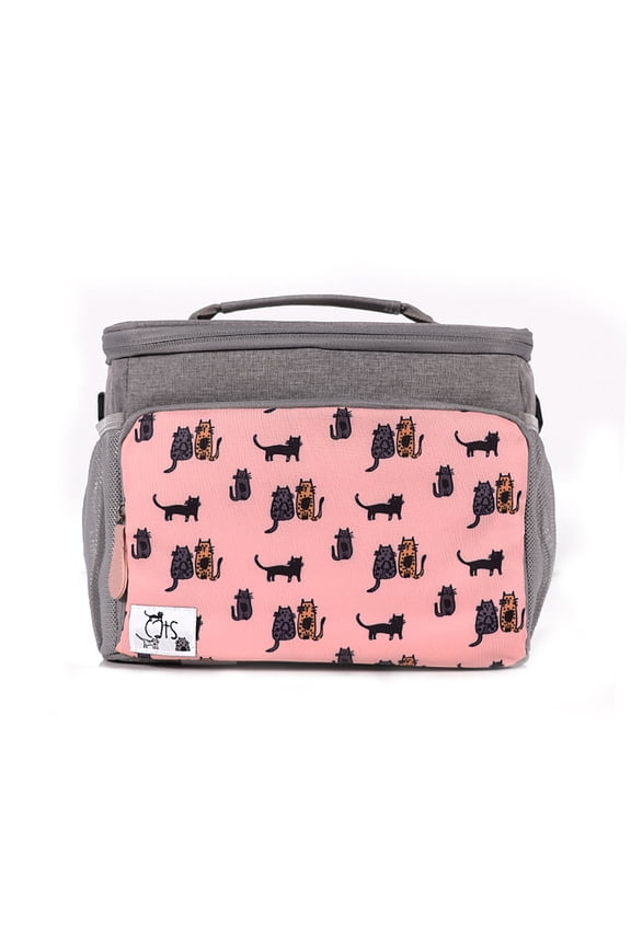 Cats Insulated Bag, Pink