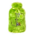 thumbnail image 1 of Biggdesign Cats Green Hot Water Bottle with Soft Plush Cover 68 OZ, 1 of 2