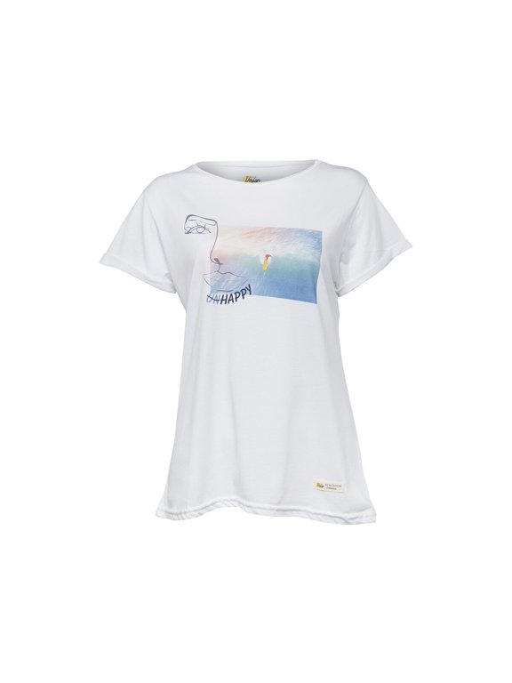 Faces Happy Womens Crew Neck T-Shirt