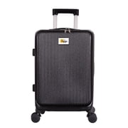 Biggdesign Moods Up Luggage with Cup Holder and USB Port, 20", Black