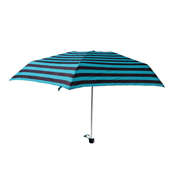 Biggdesign Moods Up Black Green Striped Mini Umbrella