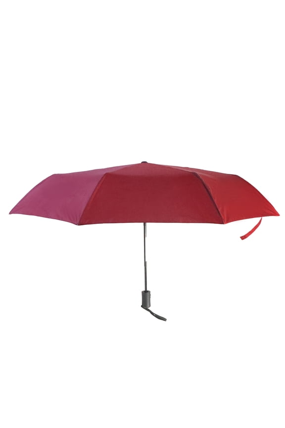 Moods Up Burgundy Automatic Umbrella, Windproof, Quick-Drying, Compact Size For Bags