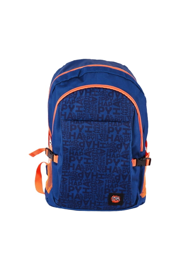 Moods Up Happy Unisex Laptop Backpack, Waterproof, 12.6x7.8x16.5 in, For School, Daily Use And Travel, Navy blue