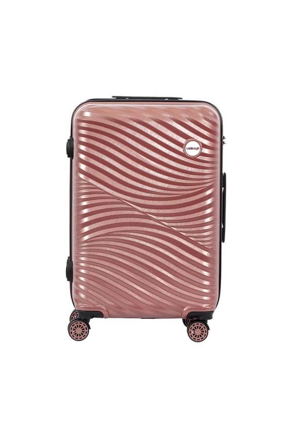 Moods Up Medium Suitcase with Wheels, Rosegold, 24 Inch