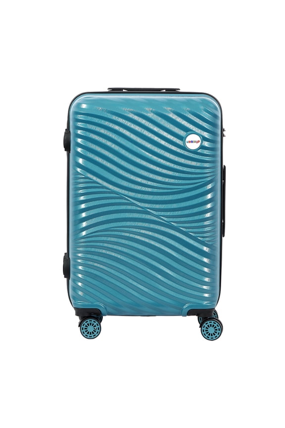 Moods Up Medium Suitcase with Wheels Steel Blue 24 Inch