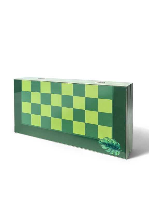 Nature Backgammon Set, Magnetic Closure, Scratch-Resistant Surface