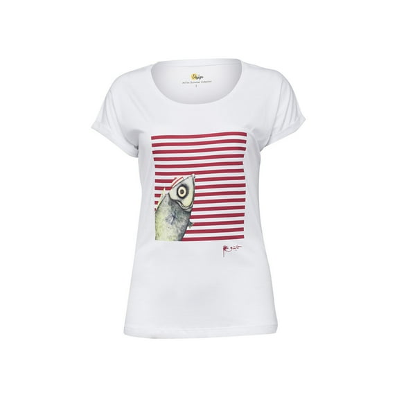 Biggdesign Pistachio Crew Neck Womens T-Shirt