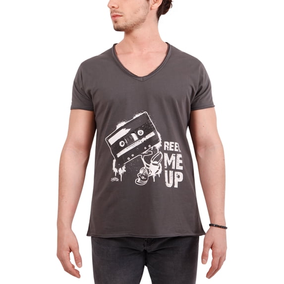 Biggdesign Reel Me Up Mens Crew Neck T-Shirt