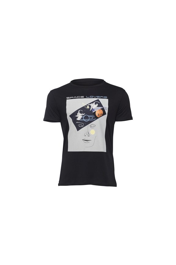 Faces Space Lovers Man T-Shirt- XL Size