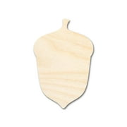 Bigger Better | Unfinished Wood Acorn Shape |  DIY Craft Cutout 24" / 1/4"