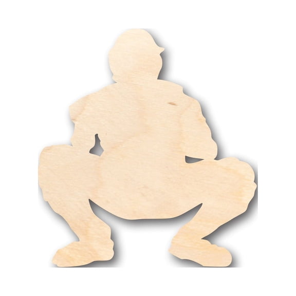 Unfinished Wood Baseball Catch Shape - Craft - up to 46" DIY 36" / 1/4"