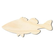 Bigger Better | Unfinished Wood Bass Silhouette |  DIY Craft Cutout 24" / 1/2"