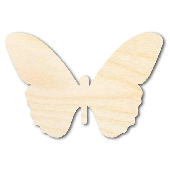 Bigger Better | Unfinished Wood Butterfly Silhouette | DIY Craft Cutout 36" / 1/4"