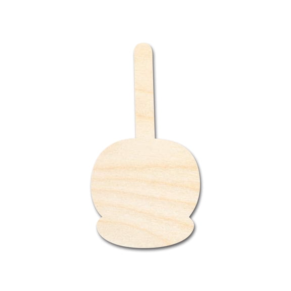 Bigger Better | Unfinished Wood Candy Caramel Apple Shape |  DIY Craft Cutout 18" / 1/2"