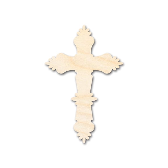 Bigger Better | Unfinished Wood Catholic Cross Shape | DIY Craft Cutout | 36" / 1/2"