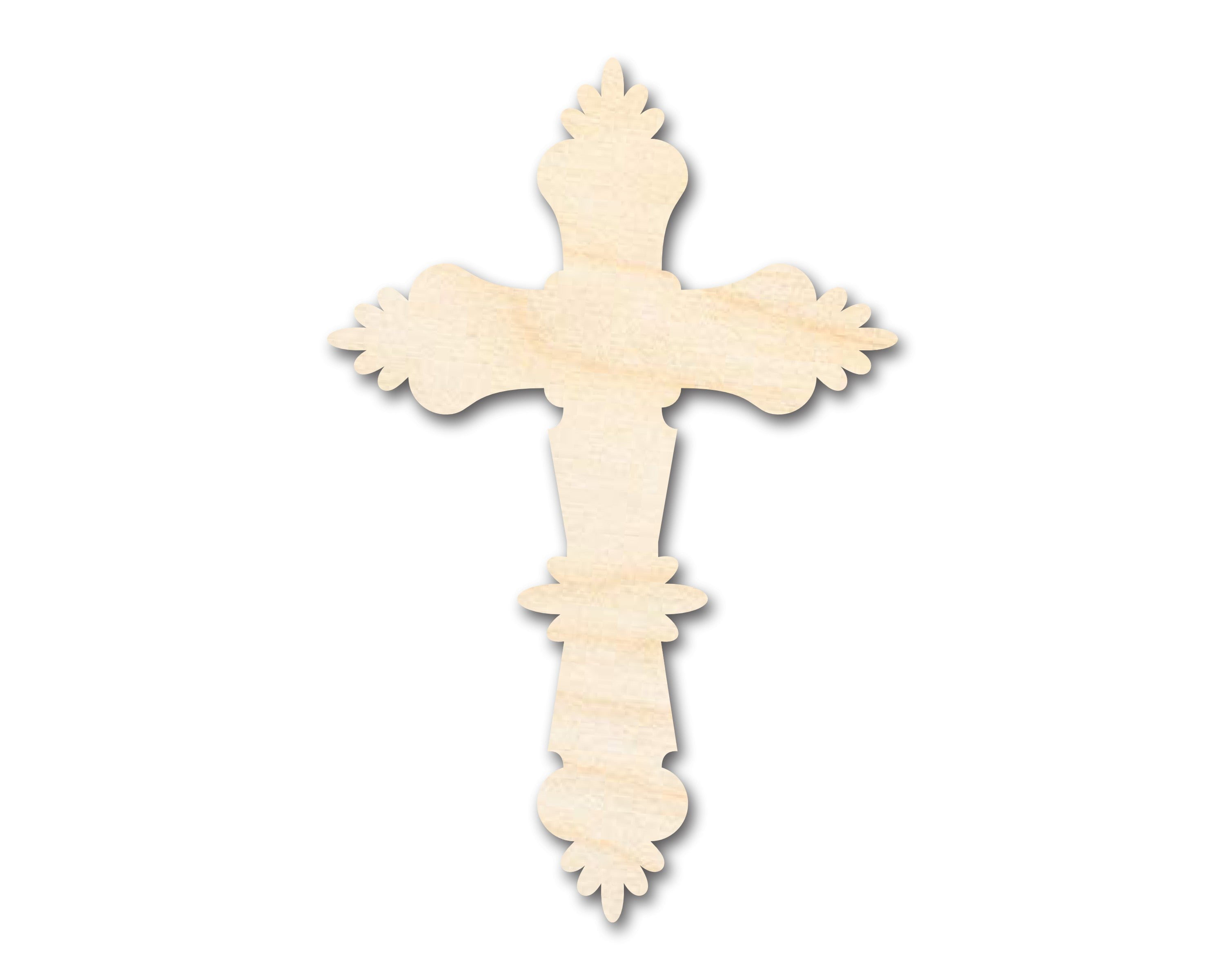 Bigger Better | Unfinished Wood Catholic Cross Shape | DIY Craft Cutout ...