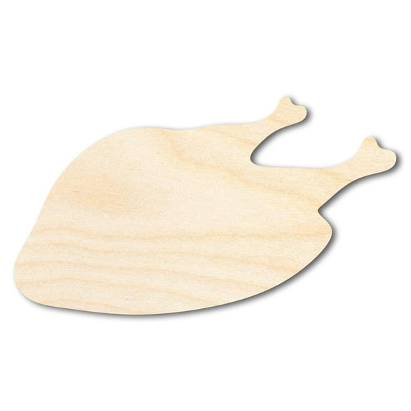 Bigger Better | Unfinished Wood Cooked Turkey Shape | DIY Craft Cutout 24" / 1/4"