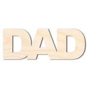 Bigger Better | Unfinished Wood Dad Cutout | DIY Craft Cutout 18" / 1/2"