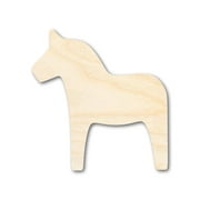Bigger Better | Unfinished Wood Dala Horse Shape | DIY Craft Cutout 24" / 1/4"
