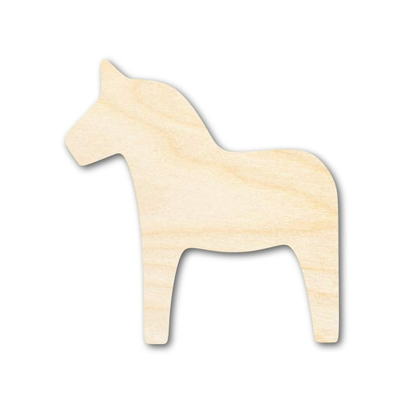 Bigger Better | Unfinished Wood Dala Horse Shape | DIY Craft Cutout 36" / 1/4"