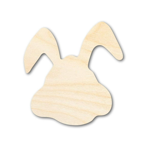 Bigger Better | Unfinished Wood Easter Bunny Silhouette | DIY Craft Cutout | 24" / 1/4"