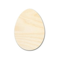 Bigger Better | Unfinished Wood Egg Shape | DIY Craft Cutout 24" / 1/2"