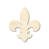 Bigger Better | Unfinished Wood Fleur di Lis Shape | DIY Craft Cutout | 36" / 1/4"