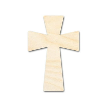 Bigger Better | Unfinished Wood Germanic Cross Shape | DIY Craft Cutout | 24" / 1/4"