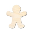 thumbnail image 1 of Bigger Better | Unfinished Wood Gingerbread Man Shape |  DIY Craft Cutout 33" / 1/2", 1 of 3