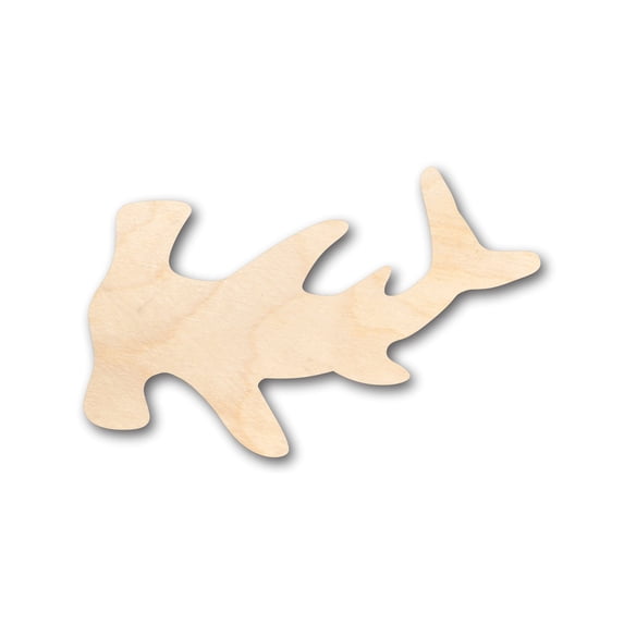 Unfinished Wood Hammerhead Shark Shape - Craft - up to 46" DIY 36" / 1/4"