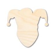 Bigger Better | Unfinished Wood Jester Head Shape | DIY Craft Cutout | 24" / 1/2"