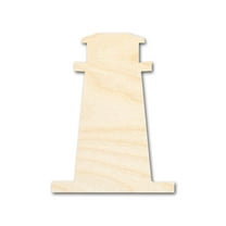 Bigger Better | Unfinished Wood Light House Silhouette | DIY Craft Cutout | 24" / 1/2"