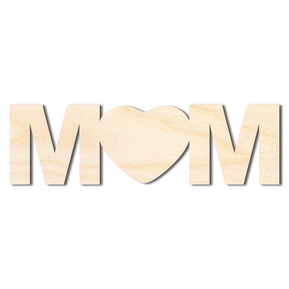 Bigger Better | Unfinished Wood Mom Cutout | DIY Craft Cutout 18" / 1/4"