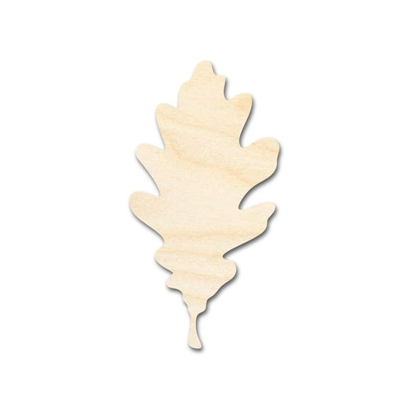 Bigger Better | Unfinished Wood Oak Leaf Shape | DIY Craft Cutout 18" / 1/2"