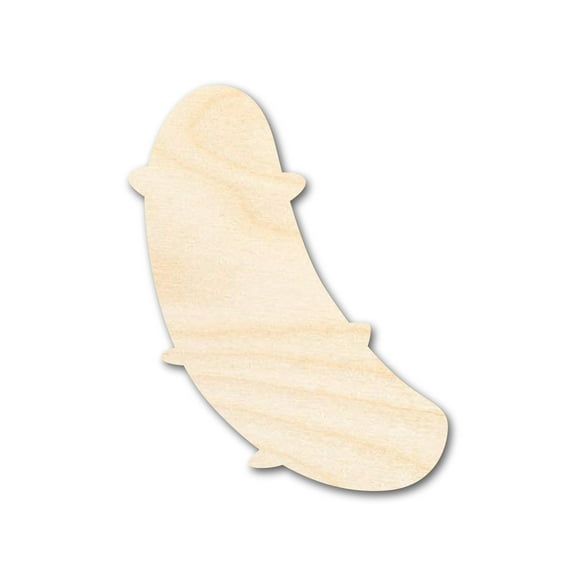 Bigger Better | Unfinished Wood Pickle Shape |  DIY Craft Cutout 24" / 1/4"