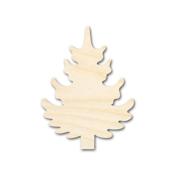 Bigger Better | Unfinished Wood Pine Tree Shape | DIY Craft Cutout 36" / 1/4"