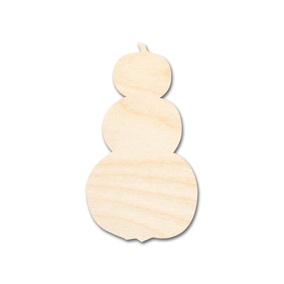 Bigger Better | Unfinished Wood Pumpkin Stack Shape | DIY Craft Cutout 24" / 1/2"