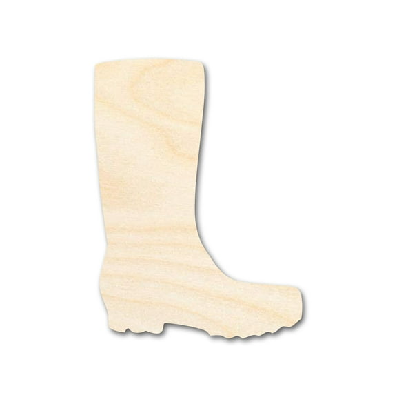 Bigger Better | Unfinished Wood Rain Mud Boot Shape | DIY Craft Cutout | 24" / 1/4"