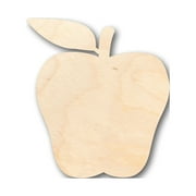 Unfinished Wood Red Delicious Apple Shape - Craft - up to 46" DIY 36" / 1/2"