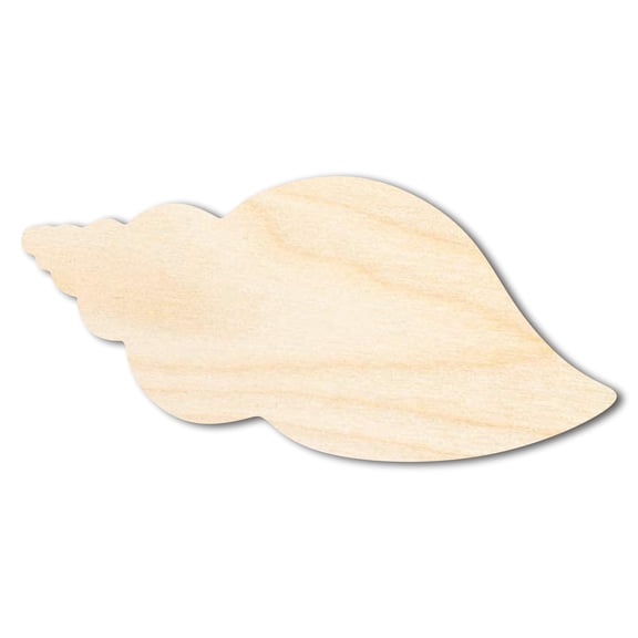 Bigger Better | Unfinished Wood Seashell Shape | DIY Craft Cutout | 18" / 1/2"