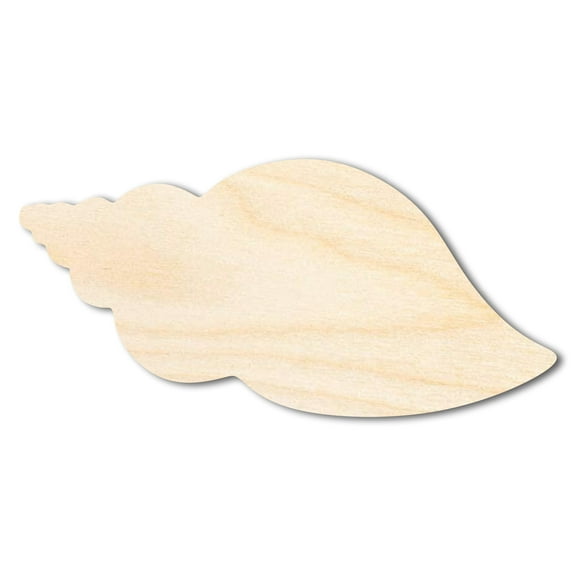 Bigger Better | Unfinished Wood Seashell Shape | DIY Craft Cutout | 18" / 1/4"