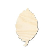 Bigger Better | Unfinished Wood Simple Fall Leaf Shape |  DIY Craft Cutout 36" / 1/2"