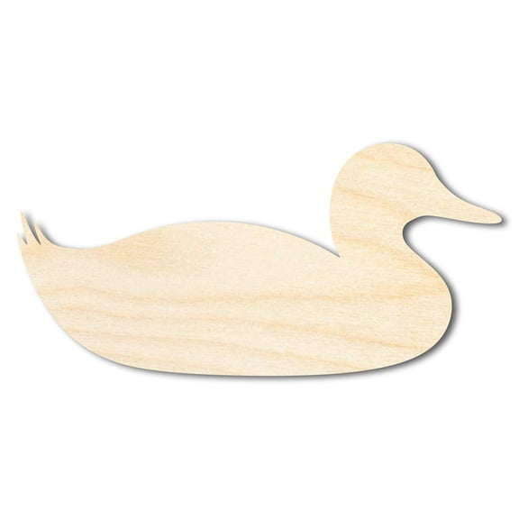 Bigger Better | Unfinished Wood Sitting Duck Shape | DIY Craft Cutout 36" / 1/4"