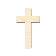 Bigger Better | Unfinished Wood Tall Cross Shape | DIY Craft Cutout | 18" / 1/4"