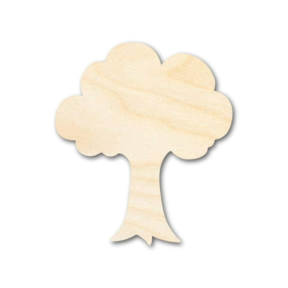 Bigger Better | Unfinished Wood Tree Shape | DIY Craft Cutout 36" / 1/2"