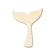 Bigger Better | Unfinished Wood Whale Tail Shape |  DIY Craft Cutout 36" / 1/2"