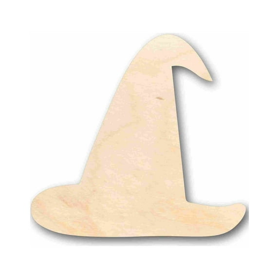 Unfinished Wood Witch Hat Silhouette - Craft- up to 46" DIY 24" / 1/4"