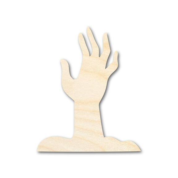 Bigger Better | Unfinished Wood Zombie Hand Shape | DIY Craft Cutout 18" / 1/2"