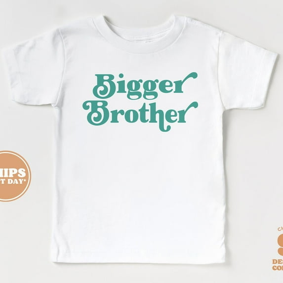 Bigger Brother Toddler Shirt - 3Rd Baby Pregnancy Announcement Neutral Kids Shirt - Sibling TODDLER SHORT SLEEVE TEE BELLA CANVAS 3001T